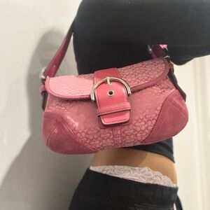Coach Pink Soho Bag with Buckle